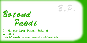 botond papdi business card